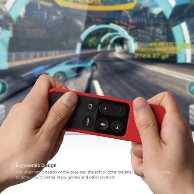 Elago Apple TV Siri Remote R1 Intelli Case _ Red